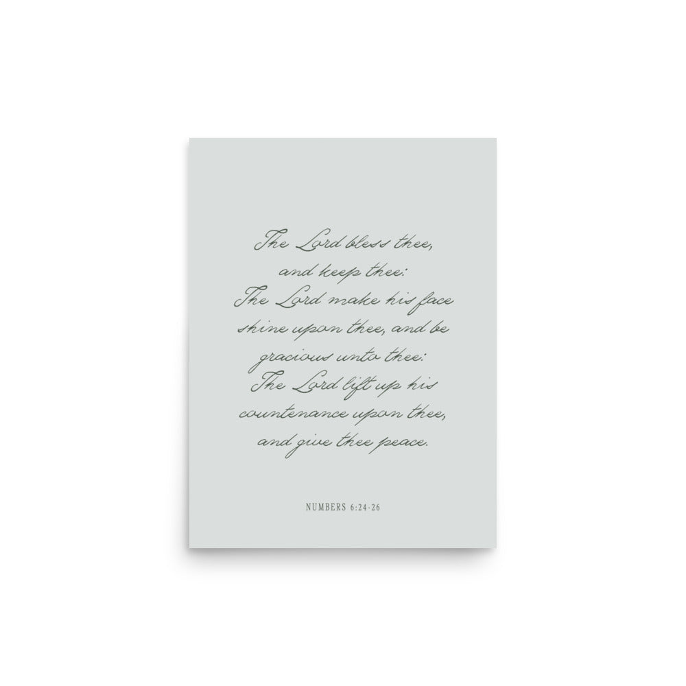 "The Lord Bless You" Numbers 6:24-26 Art | Available in 3 Colors