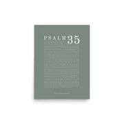 Psalm 35 Full Chapter Wall Art | Complete Scripture Print
