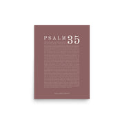 Psalm 35 Full Chapter Wall Art | Complete Scripture Print