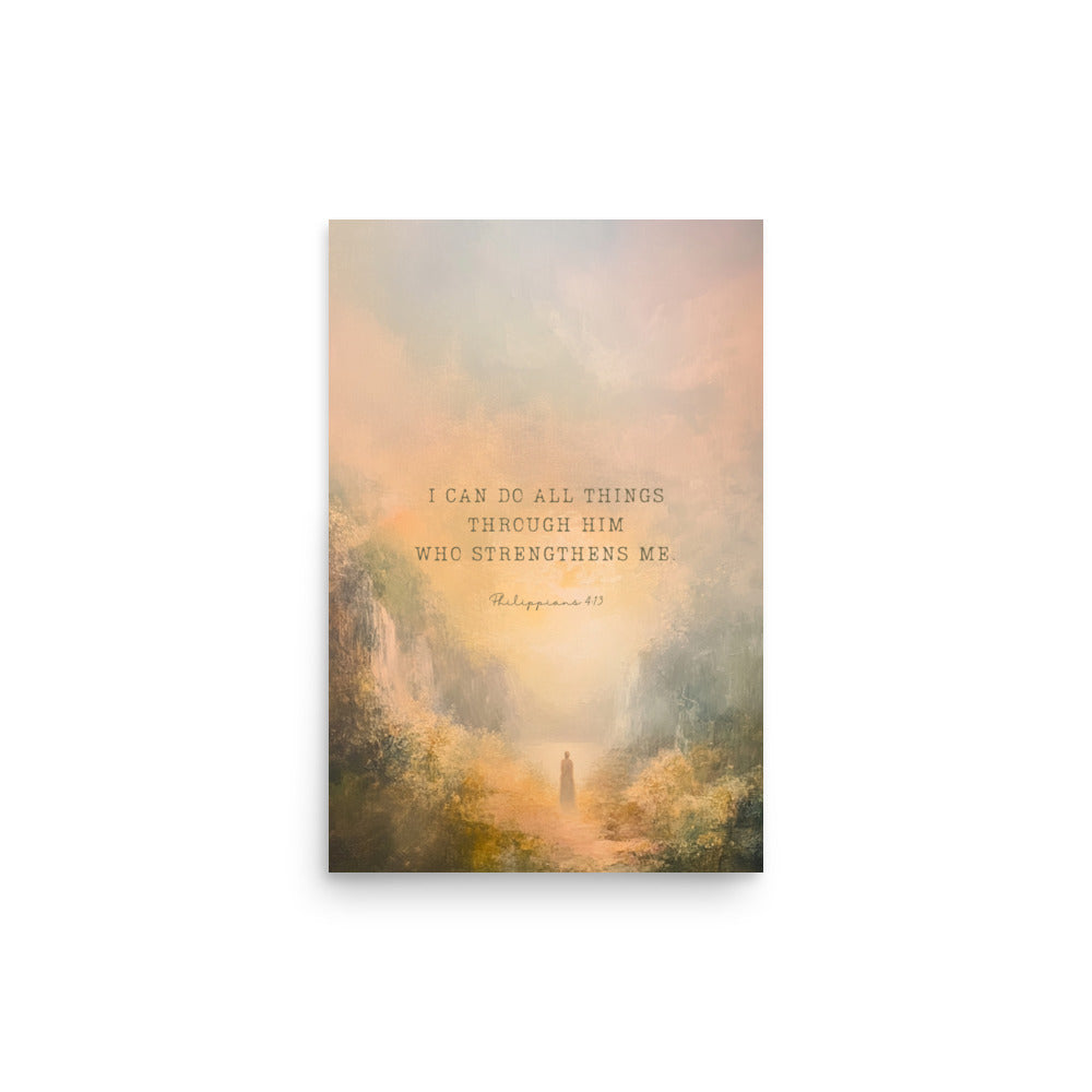 Philippians 4:13 - Oil Painting Print  