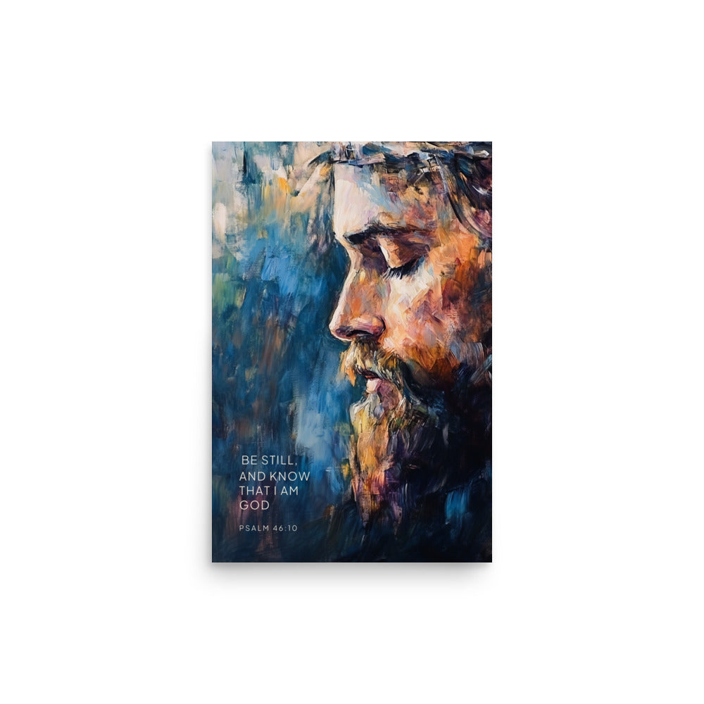 Psalm 46:10 - Know That I Am God - Bible Verse Wall Art