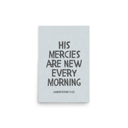 Lamentations 3:23, KJV - “His Mercies Are New Every Morning” – Framed Bible Verse Print