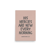 Lamentations 3:23, KJV - “His Mercies Are New Every Morning” – Framed Bible Verse Print
