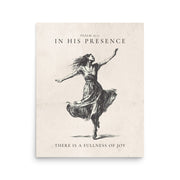 Psalm 16:11 Dancer Art On Beige Background  
