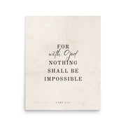 Luke 1:37 Beige  
