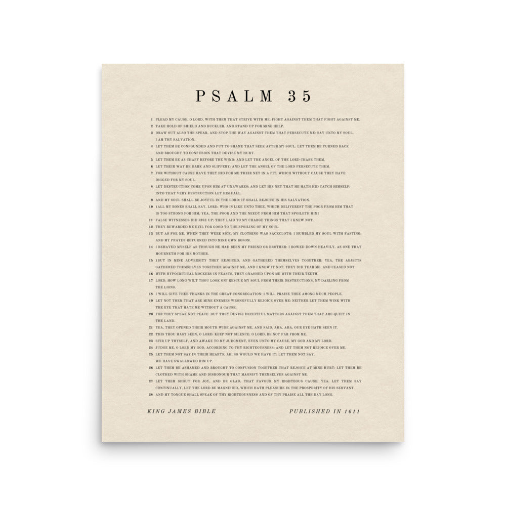 Psalm 35 Beige 16x20