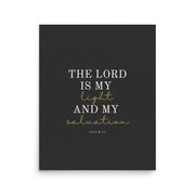 Psalm 27 Quote On Light Or Dark Background  
