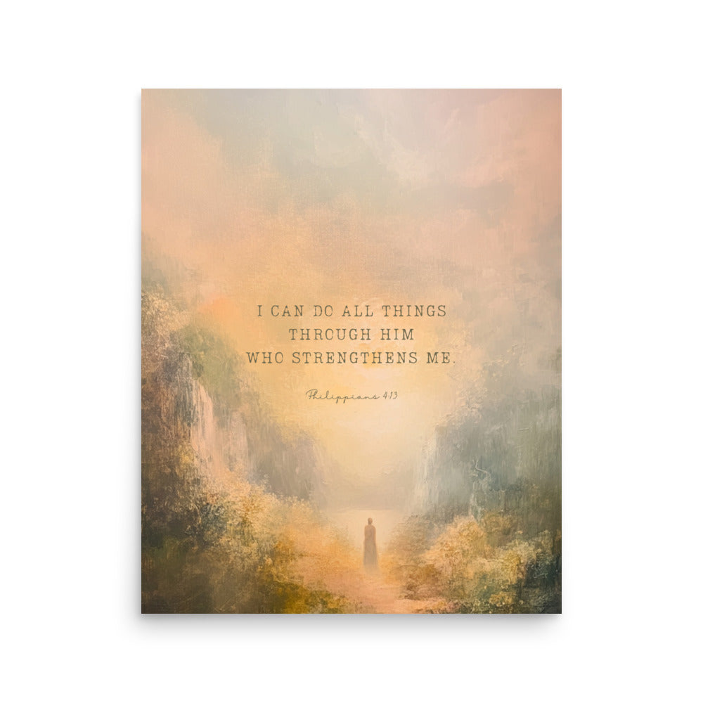 Philippians 4:13 - Oil Painting Print  