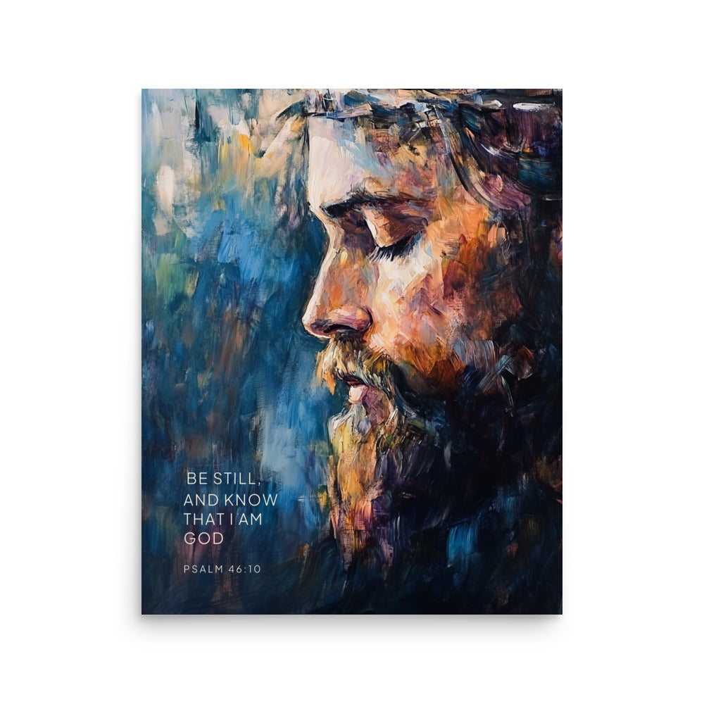 Psalm 46:10 - Know That I Am God - Bible Verse Wall Art