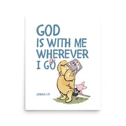 Joshua 1:9 – Winnie the Pooh Bear Inspired Scripture Print