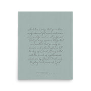 “Abound in Love” – Philippians 1:9–11 KJV Scripture Wall Art