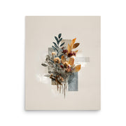 Matthew 7:24–25 Floral Wall Art, "Build on the Rock    Unframed Matte Paper / 11″×14″-Unframed Matte Paper / 12″×16″-Unframed Matte Paper / 12″×18″-Unframed Matte Paper / 16″×20″-Unframed Matte Paper / 18″×24″ 