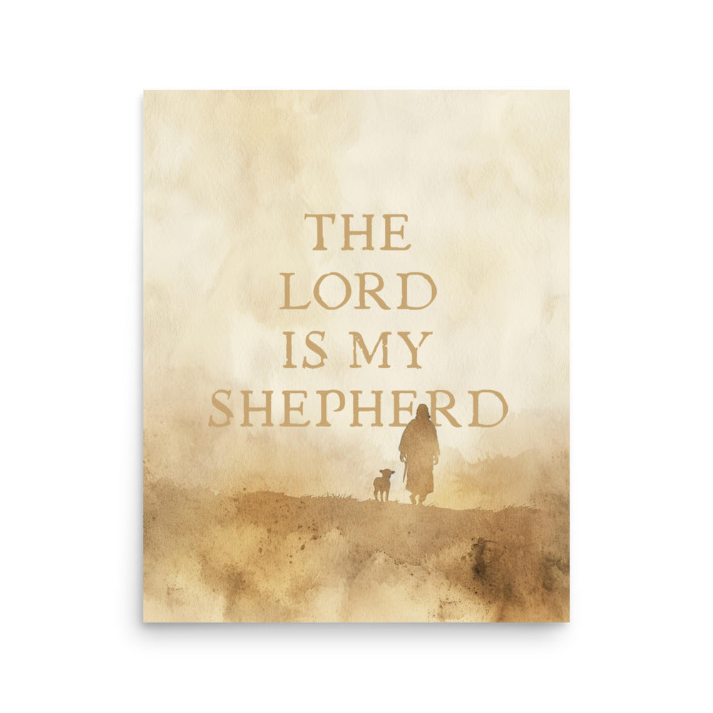 Psalm 23 – The Lord Is My Shepherd | Ancient Parchment Print