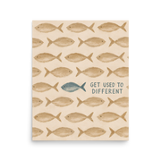 Get Used To Different Christian wall art — Unframed Matte Paper / 16″×20″ portrait mockup