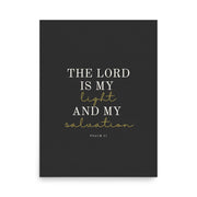 Psalm 27 Quote On Light Or Dark Background  