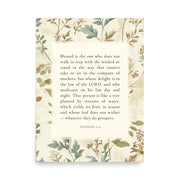 Genesis 2:9 - Botanic Floral Background 18x24