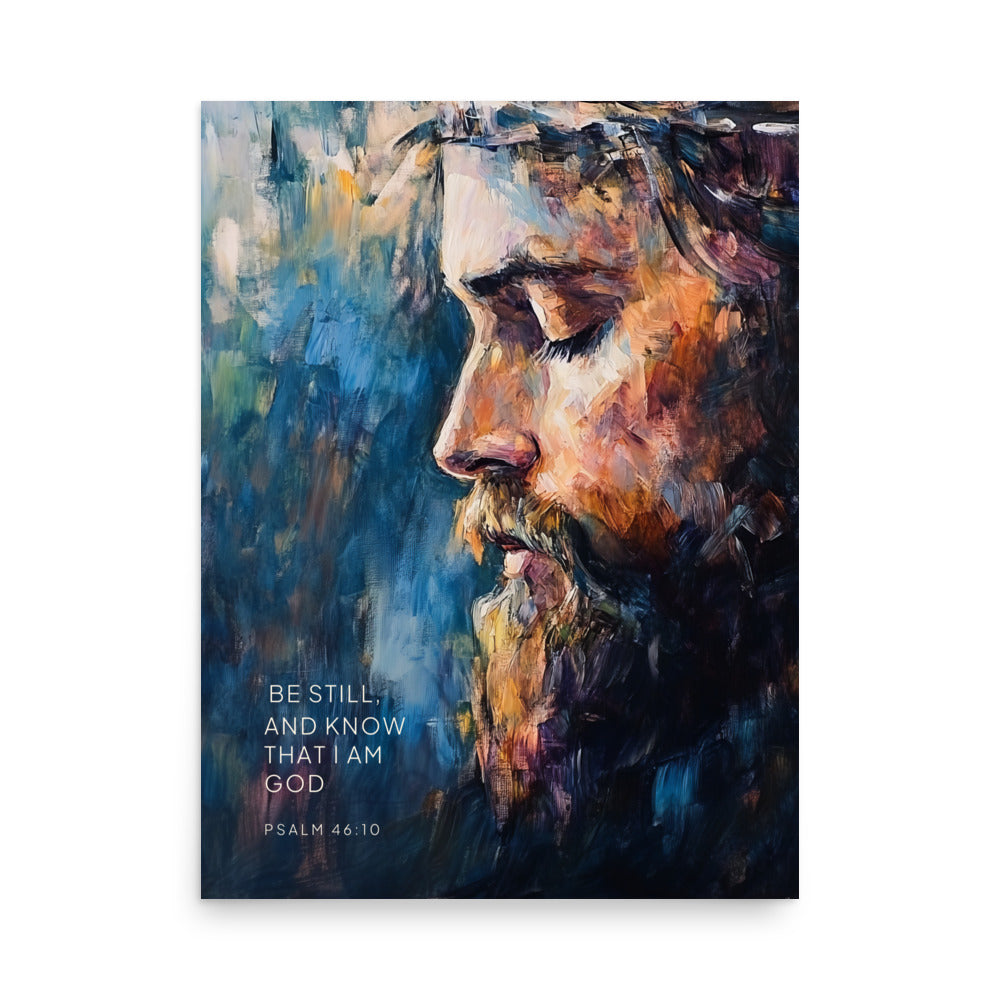 Psalm 46:10 - Know That I Am God - Bible Verse Wall Art