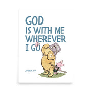Joshua 1:9 – Winnie the Pooh Bear Inspired Scripture Print
