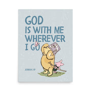 Joshua 1:9 – Winnie the Pooh Bear Inspired Scripture Print
