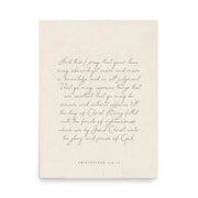 “Abound in Love” – Philippians 1:9–11 KJV Scripture Wall Art