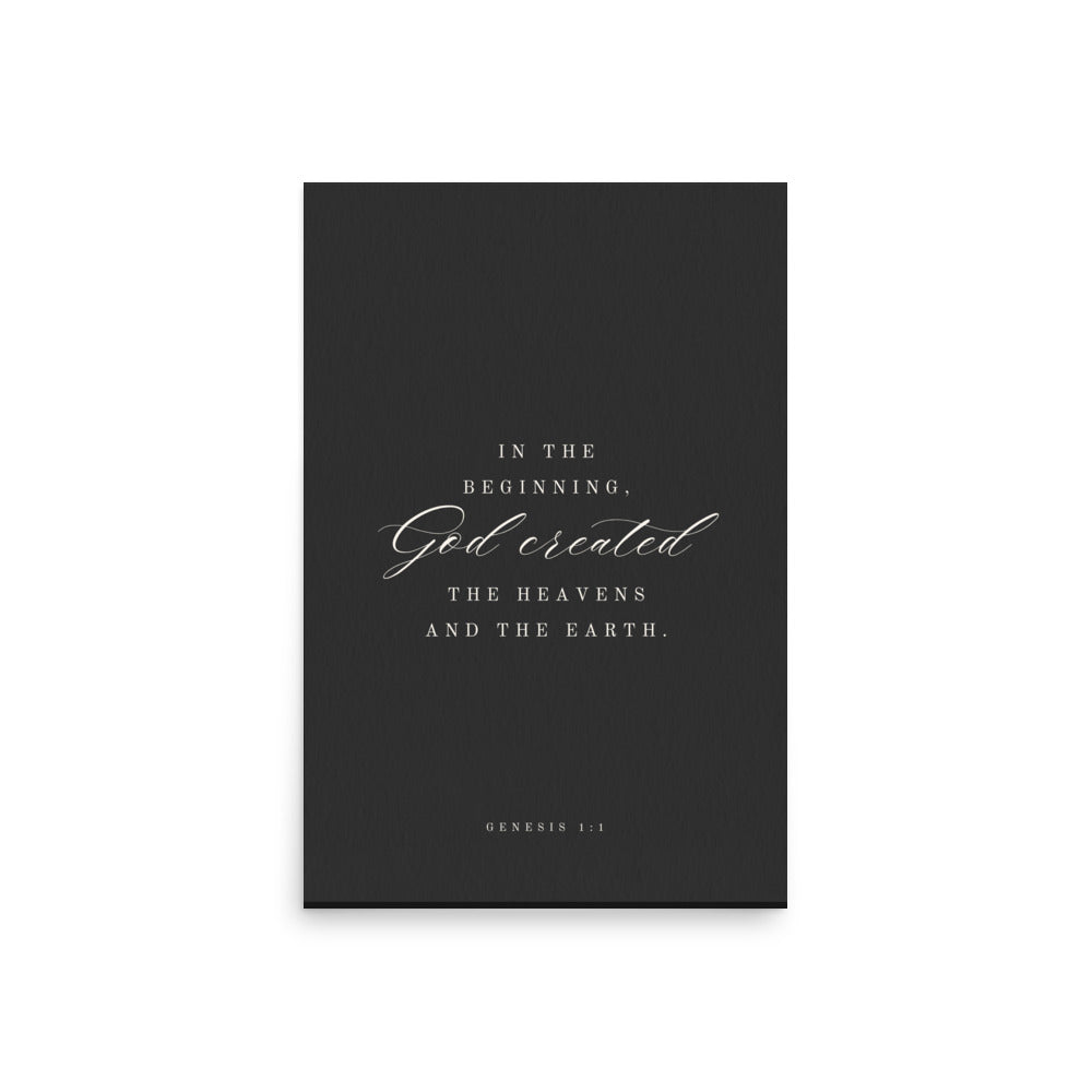 Genesis 1:1 Black Or White  