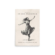 Psalm 16:11 Dancer Art On Beige Background  