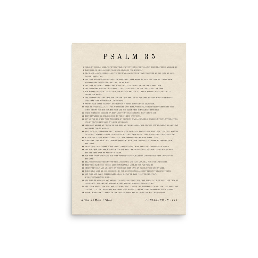 Psalm 35 Beige 20x30