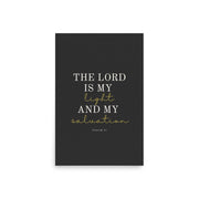 Psalm 27 Quote On Light Or Dark Background  