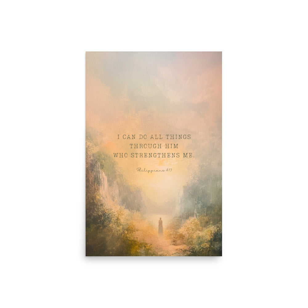 Philippians 4:13 - Oil Painting Print  