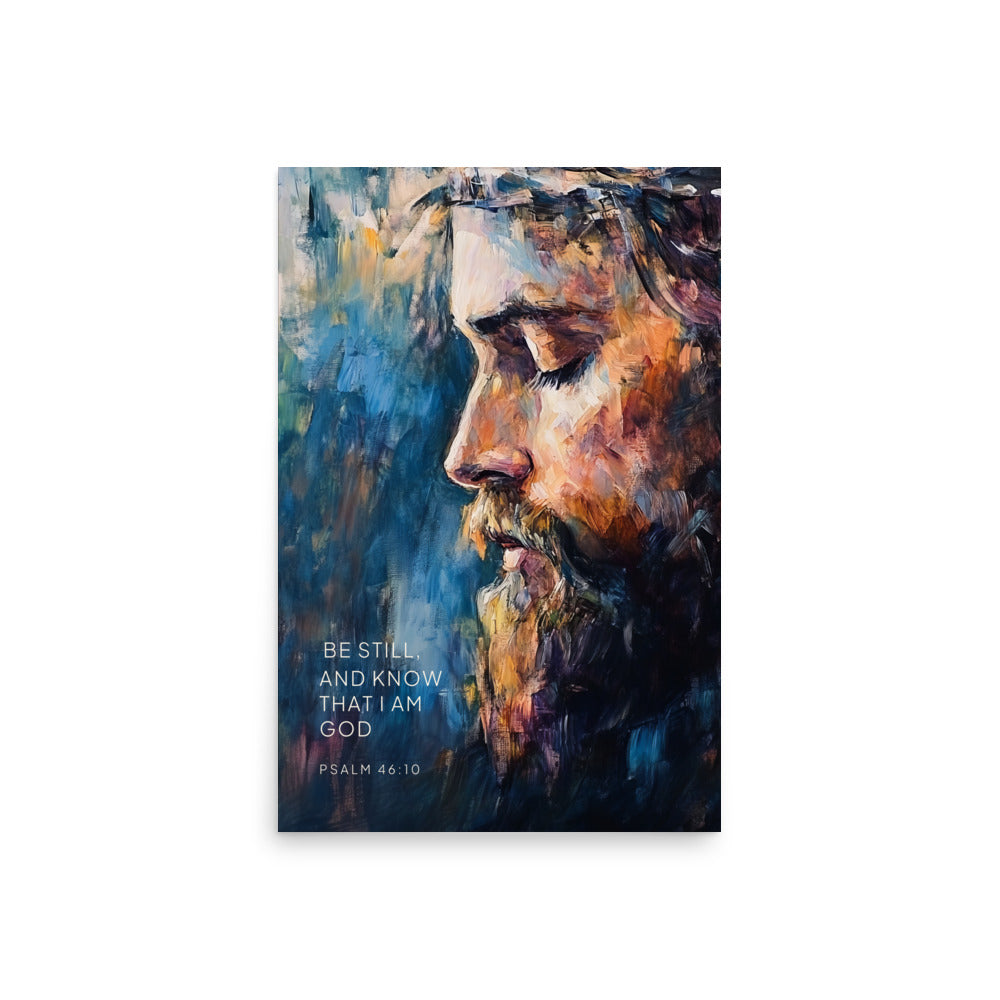 Psalm 46:10 - Know That I Am God - Bible Verse Wall Art