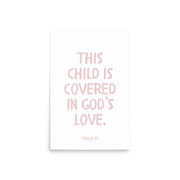 Psalm 91 Verse - A Soft Nursery Wall Art Print
