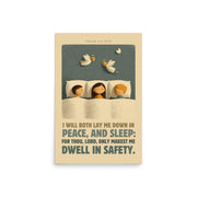 Psalm 4:8 Nursery Wall Art