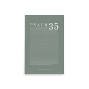 Psalm 35 Full Chapter Wall Art | Complete Scripture Print