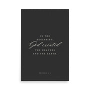 Genesis 1:1 Black Or White  