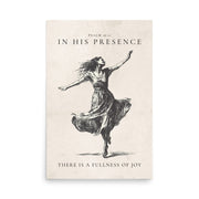 Psalm 16:11 Dancer Art On Beige Background  