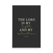 Psalm 27 Quote On Light Or Dark Background  