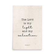 Psalm 27 Beige 24x36