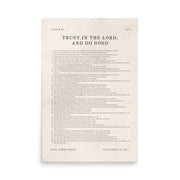 Psalm 37 Beige 24X36