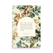 Colossians 3:1 Botanical Background 24X36