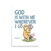 Joshua 1:9 – Winnie the Pooh Bear Inspired Scripture Print
