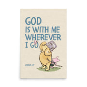 Joshua 1:9 – Winnie the Pooh Bear Inspired Scripture Print