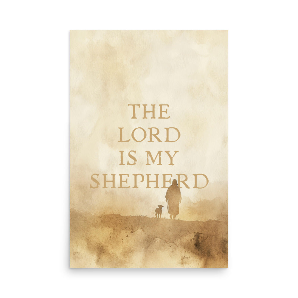 Psalm 23 – The Lord Is My Shepherd | Ancient Parchment Print