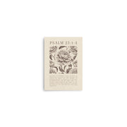 Psalm 23:1-4 Floral Art On Beige Background  