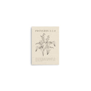 Proverbs 3:5-6 Floral On Beige Background  