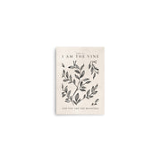 John 15:5 Vintage Floral On Beige Background  