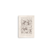 Romans 12:12 Floral On Beige  