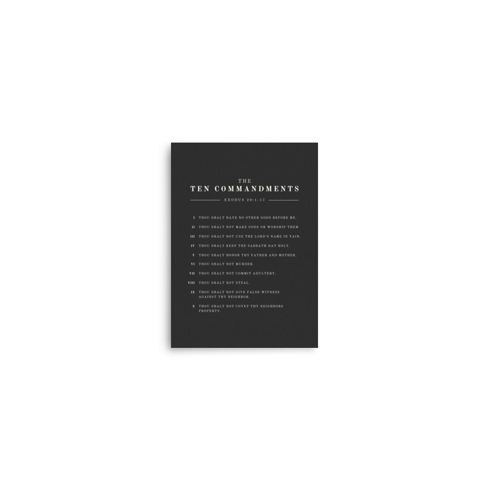 The Ten Commandments - Dark 5x7