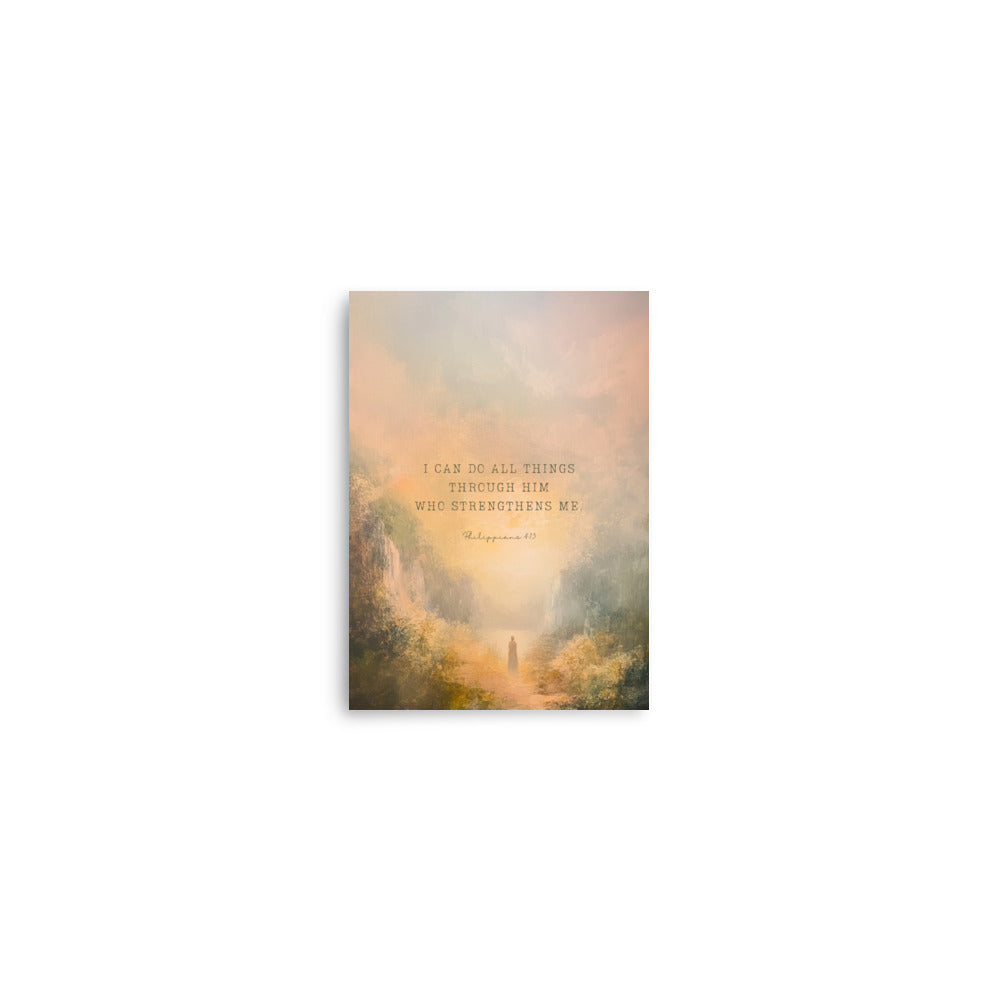 Philippians 4:13 - Oil Painting Print  