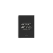 John 14:6 Black 5x7