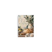 Give Us This Day Our Daily Bread Matthew 6:11 — Unframed Matte Paper / 5″×7″ portrait mockup